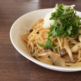 おろし大葉のっけ和風パスタ